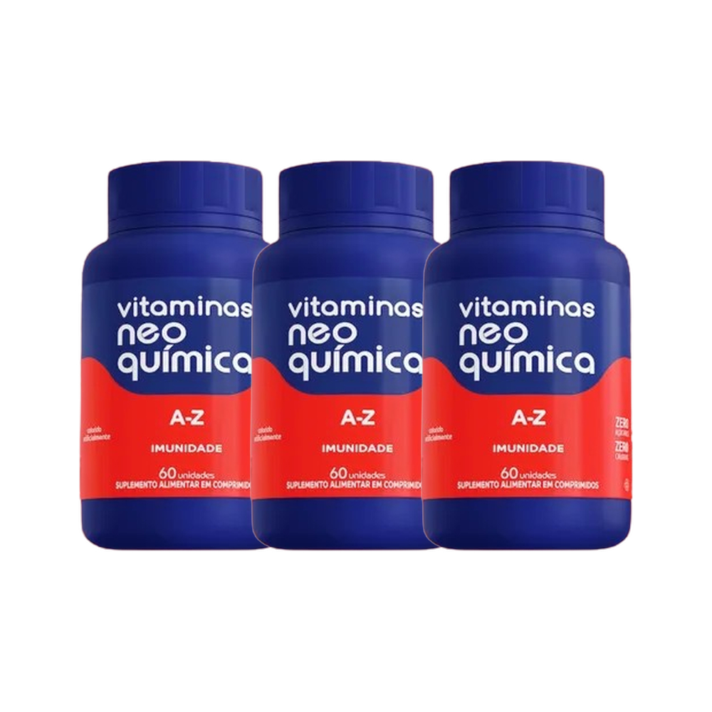 Kit 3x Vitaminas A-Z com 60 Cpr - Neo Química
