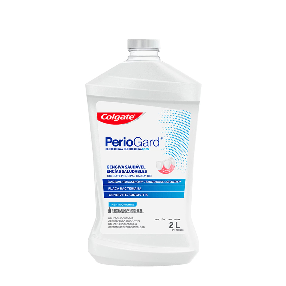 Enxaguante Colgate Periogard 2 Litros S/ Álcool Refil Menta Original