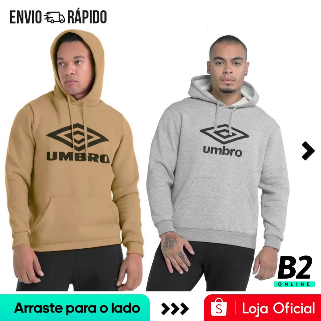 Casaco de Moletom Umbro Comfy Masculino Original Com Nota Fiscal e Garantia em Oferta na Shopee