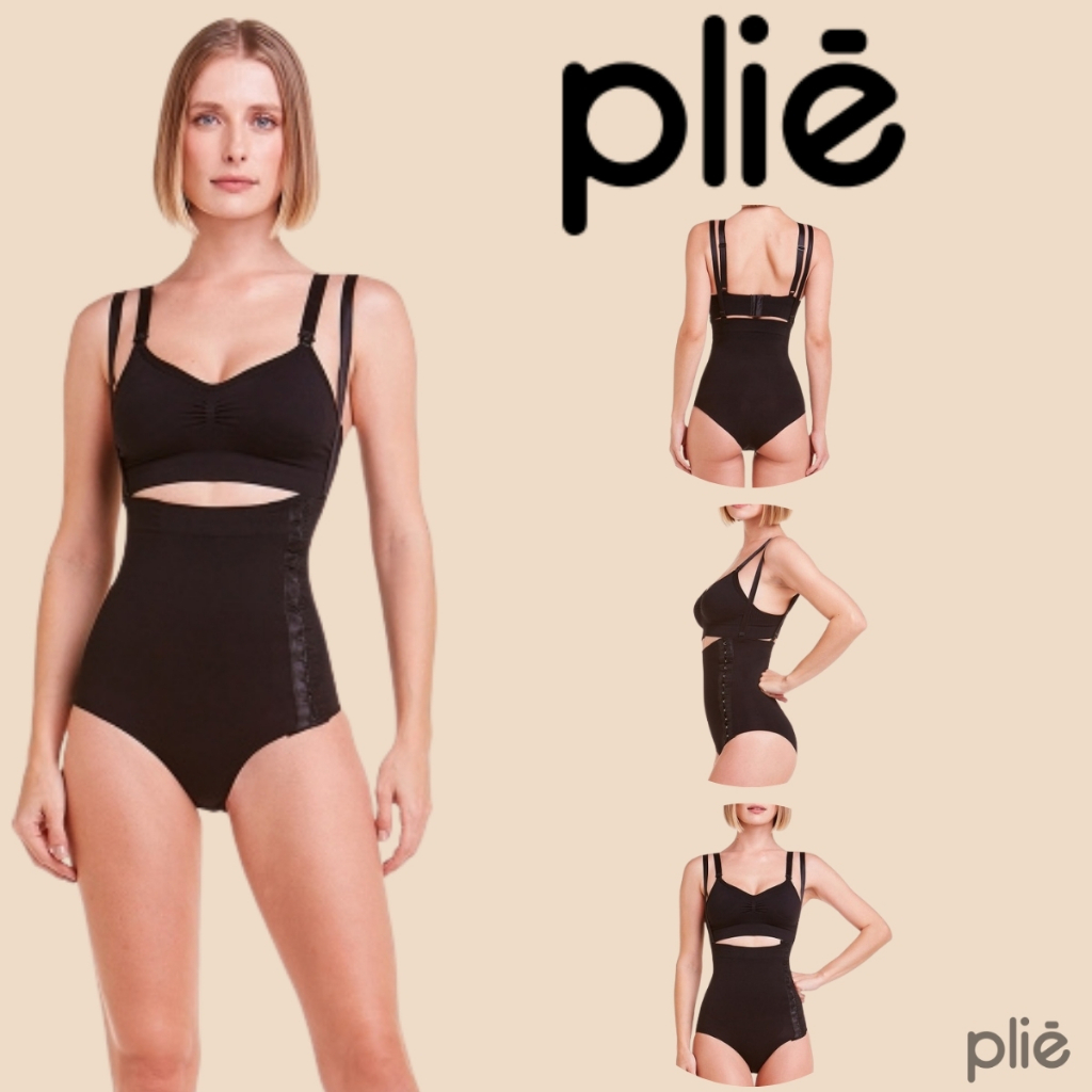 Cinta Modeladora E Redutora Alta Compressao Plie Pos-parto e Pos-cirurgico Com Alcas Removiveis