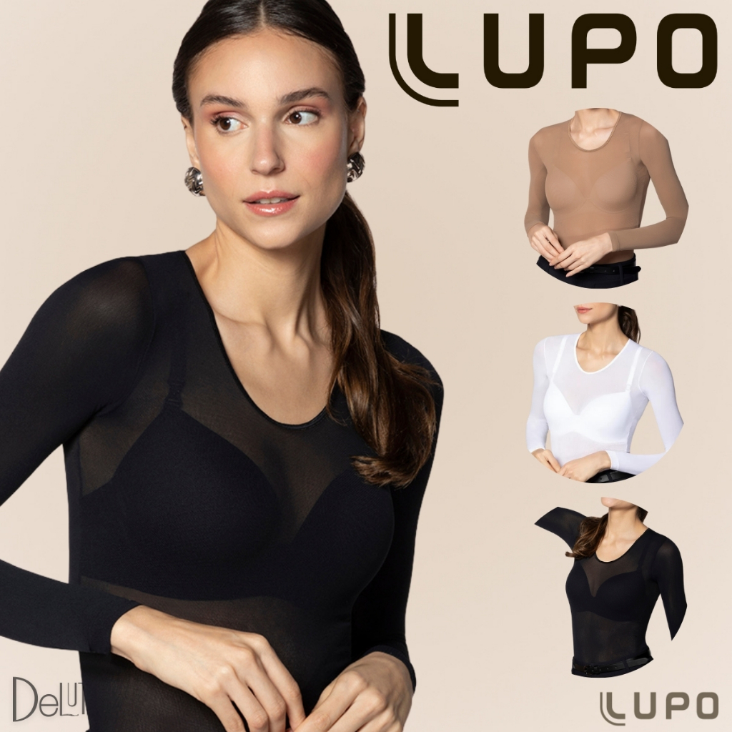 Segunda Pele Blusa Manga Longa Feminina Lupo Fio 60 Aderente Gola Redonda Confortavel Basica