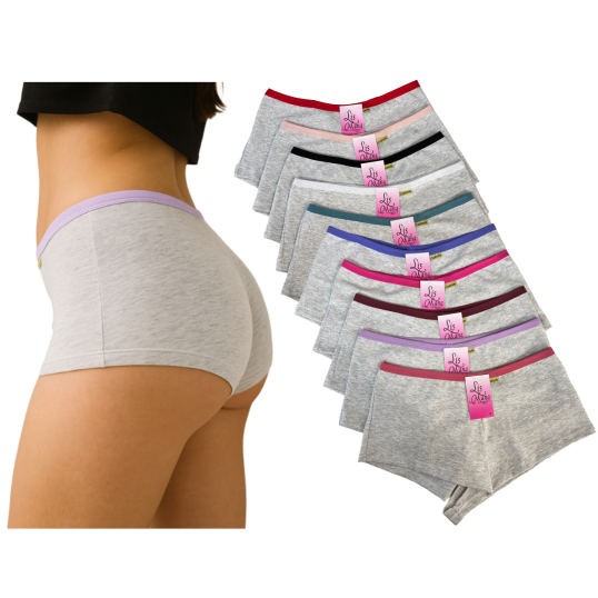 Kit 5 Calcinhas Shortinho Feminino de Algodão Macio Calcinha Short Confortável