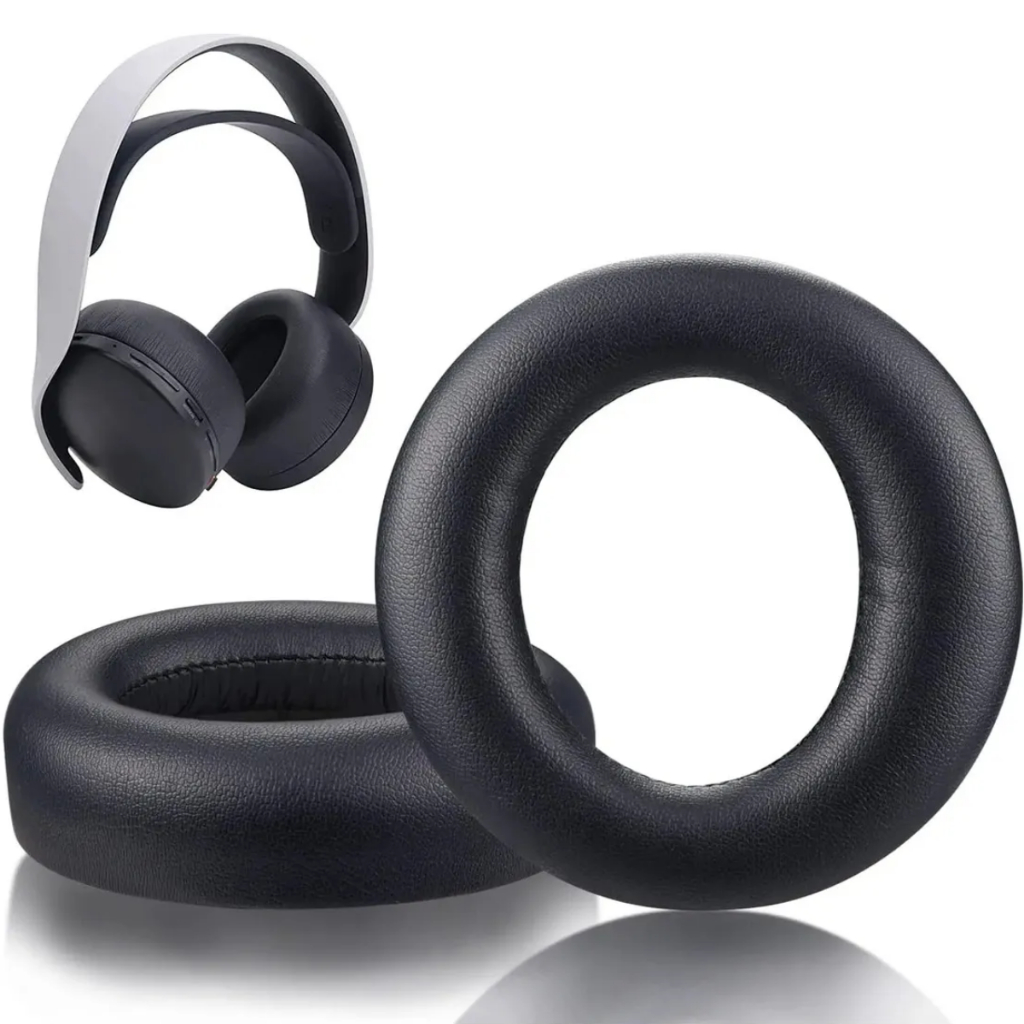 Par de Almofadas Espumas Reposição Compatível Headset Sony Wireless Ps5 Pulse 3d