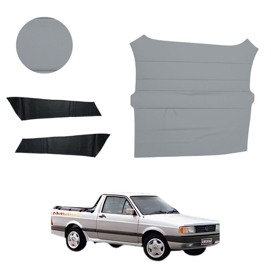 Forro para Teto Saveiro Quadrada 82 à 97 Cinza Linho VW em Oferta na Shopee