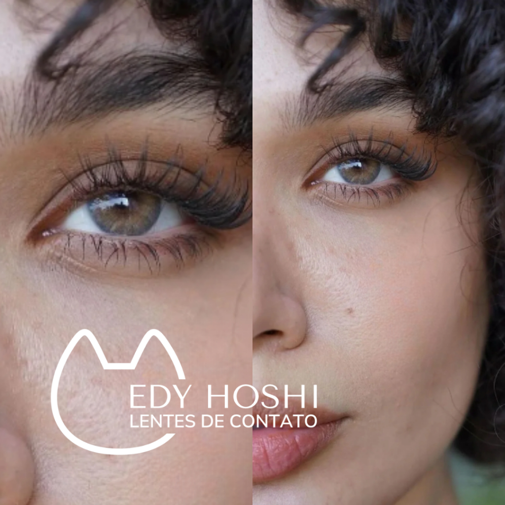 COM GRAU - Lente de Contato Edy Hoshi Clear Hazel - ANUAL