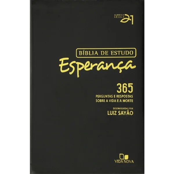 Bíblia de Estudo Esperança Preta 2ª Ed Revisada e Atualizada