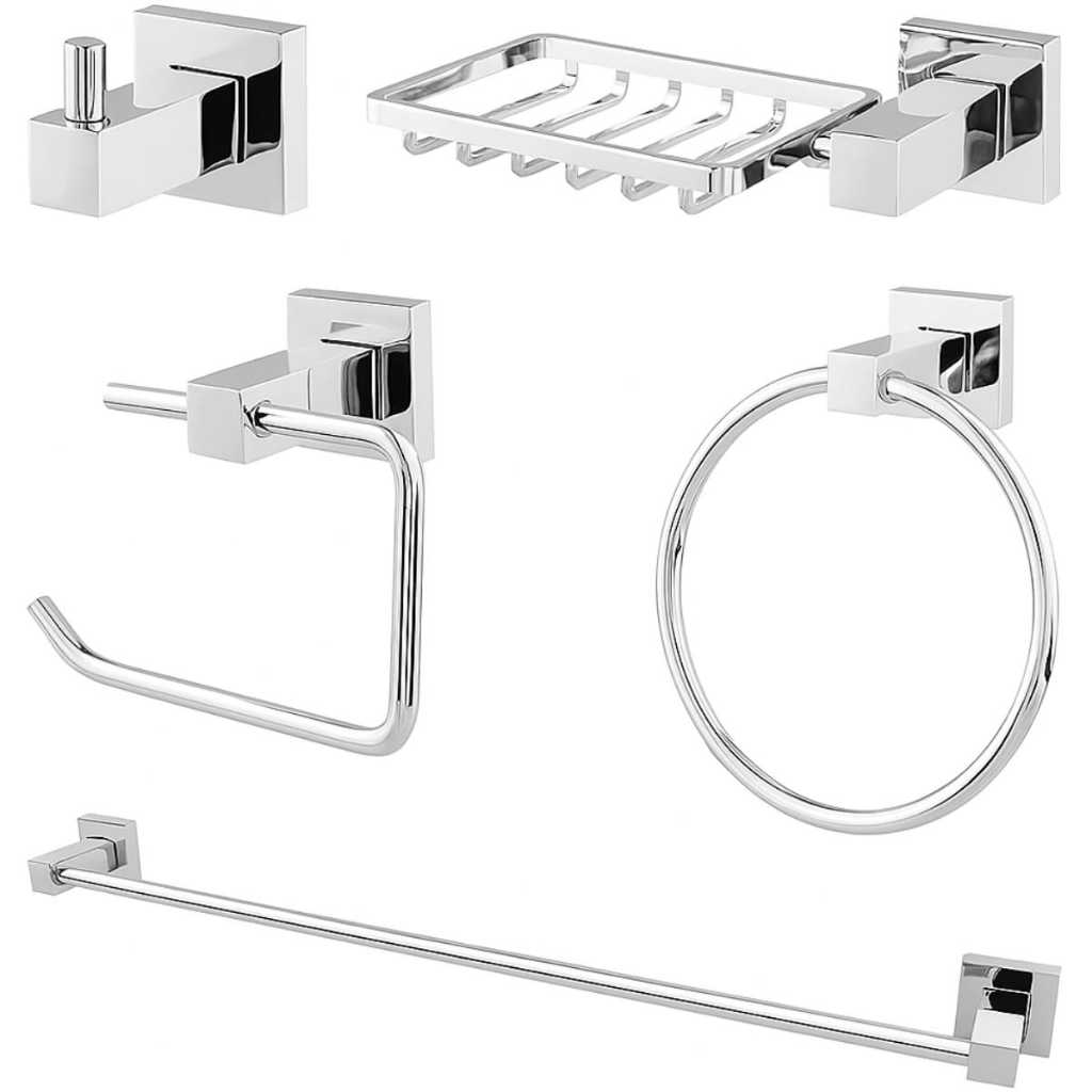 Kit de Acessórios Deca para Banheiro 5 Peças Pix em Oferta na Shopee