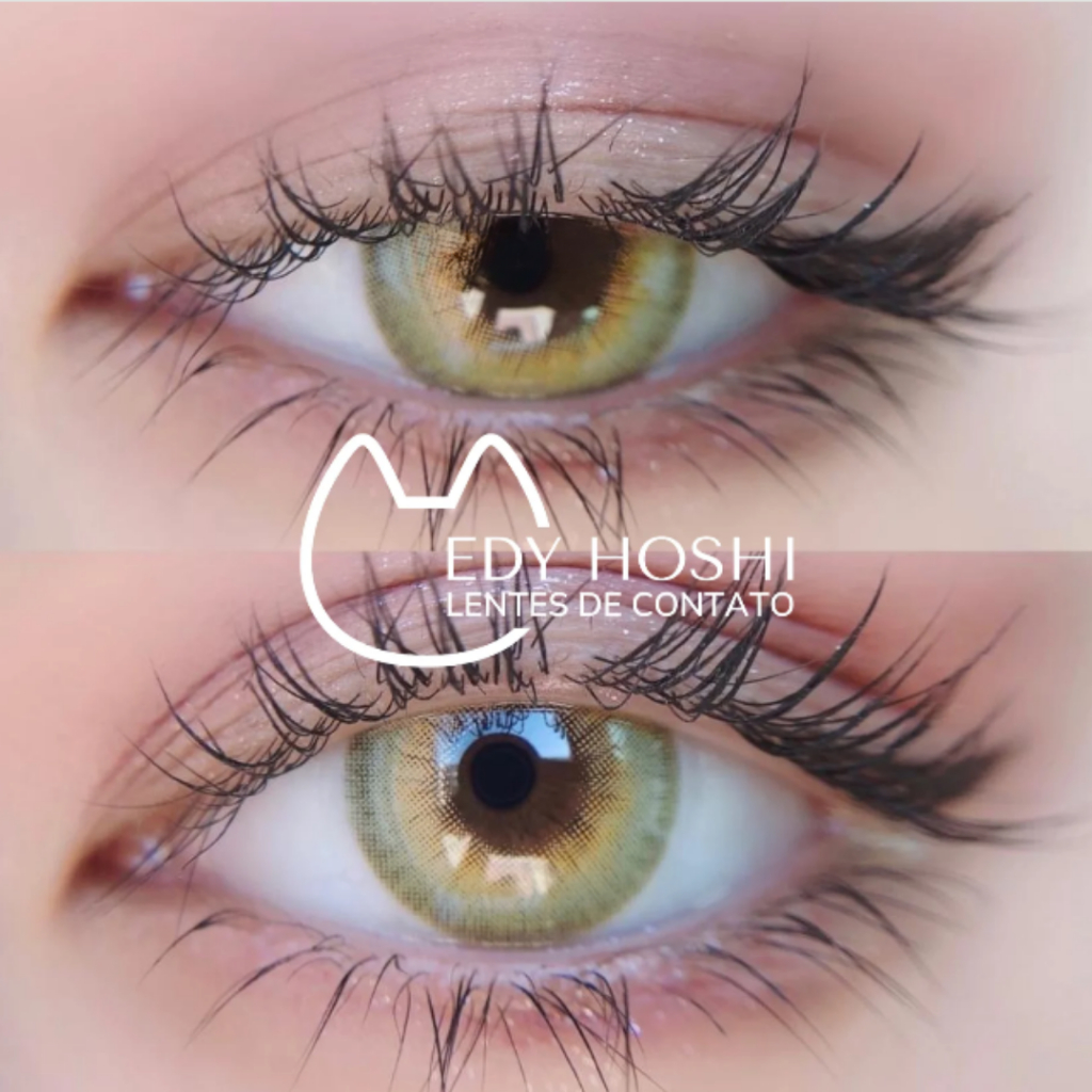 COM GRAU -  Lente de Contato Edy Hoshi L.A. Girl Green - ANUAL - PAR