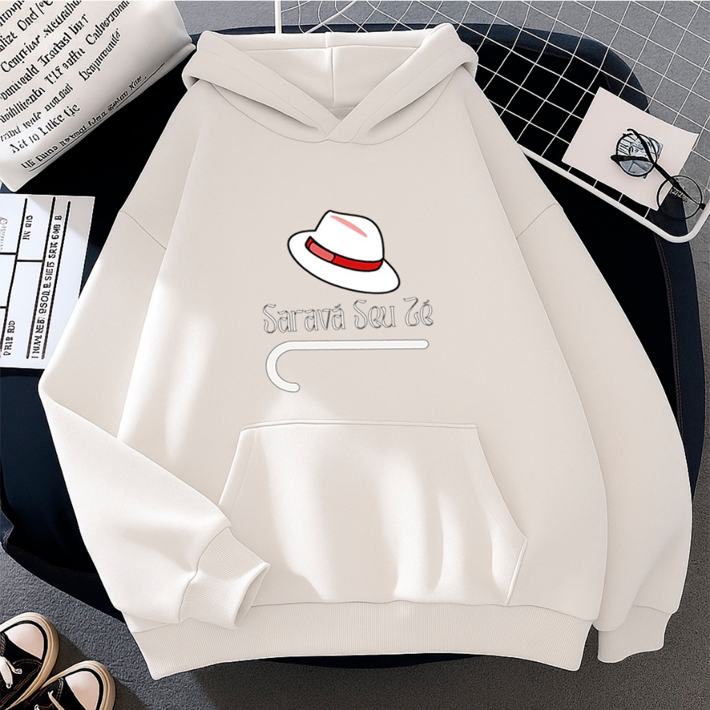Moletom Canguru Capote C/Capuz Premium Unissex Jaqueta Blusa Sarava Exu Zé  Pilintra Africa Religião Malandrage Casual