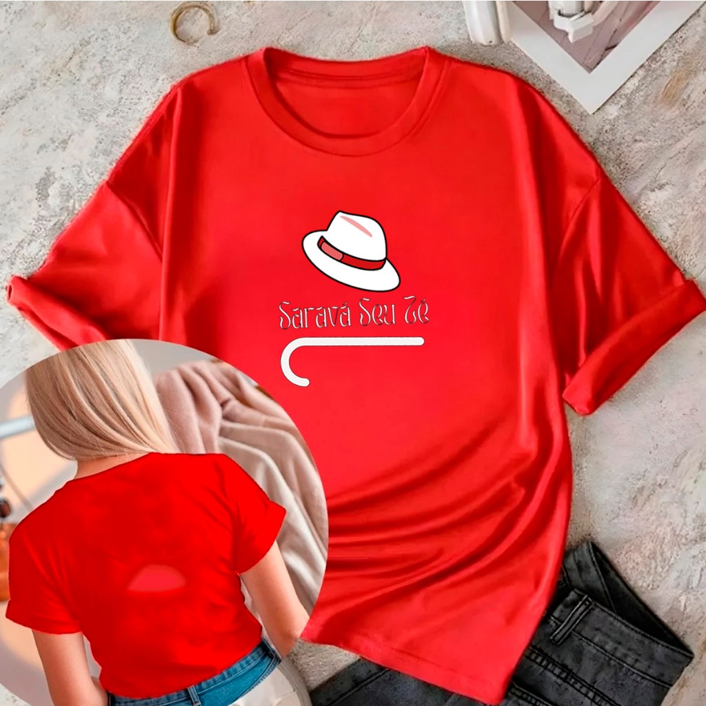 Camisa T-shirt Camiseta Algodão Casual Confortável Saravá Seu Zé Pilintra Africa Religião Candomblé Umbanda