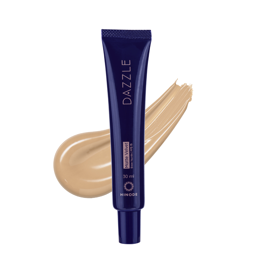 Base Líquida Matte Velvet Ultra HD Dazzle 30ml Claro 2 – Alta Cobertura e Efeito Aveludado