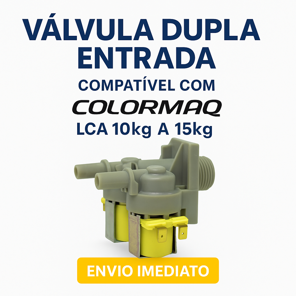 Valvula Dupla Entrada Colormaq Lca10kg A  15kg Original 127v