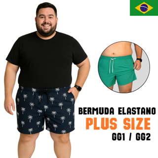Short Bermuda ELASTANO Plus Size Secagem Rápida Masculino Corrida Treino Tactel Premium em Oferta na Shopee