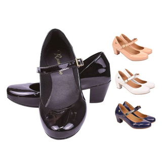 Scarpin Bico Redondo Boneca Donna Santa em Oferta na Shopee