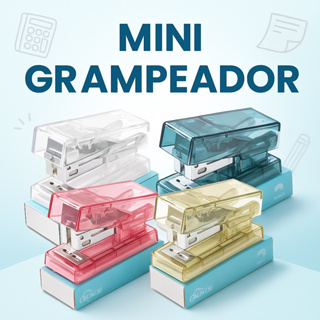 Mini grampeador Escritório Útil Portátil Para Grampos 26/6 e 24/6 em Oferta na Shopee