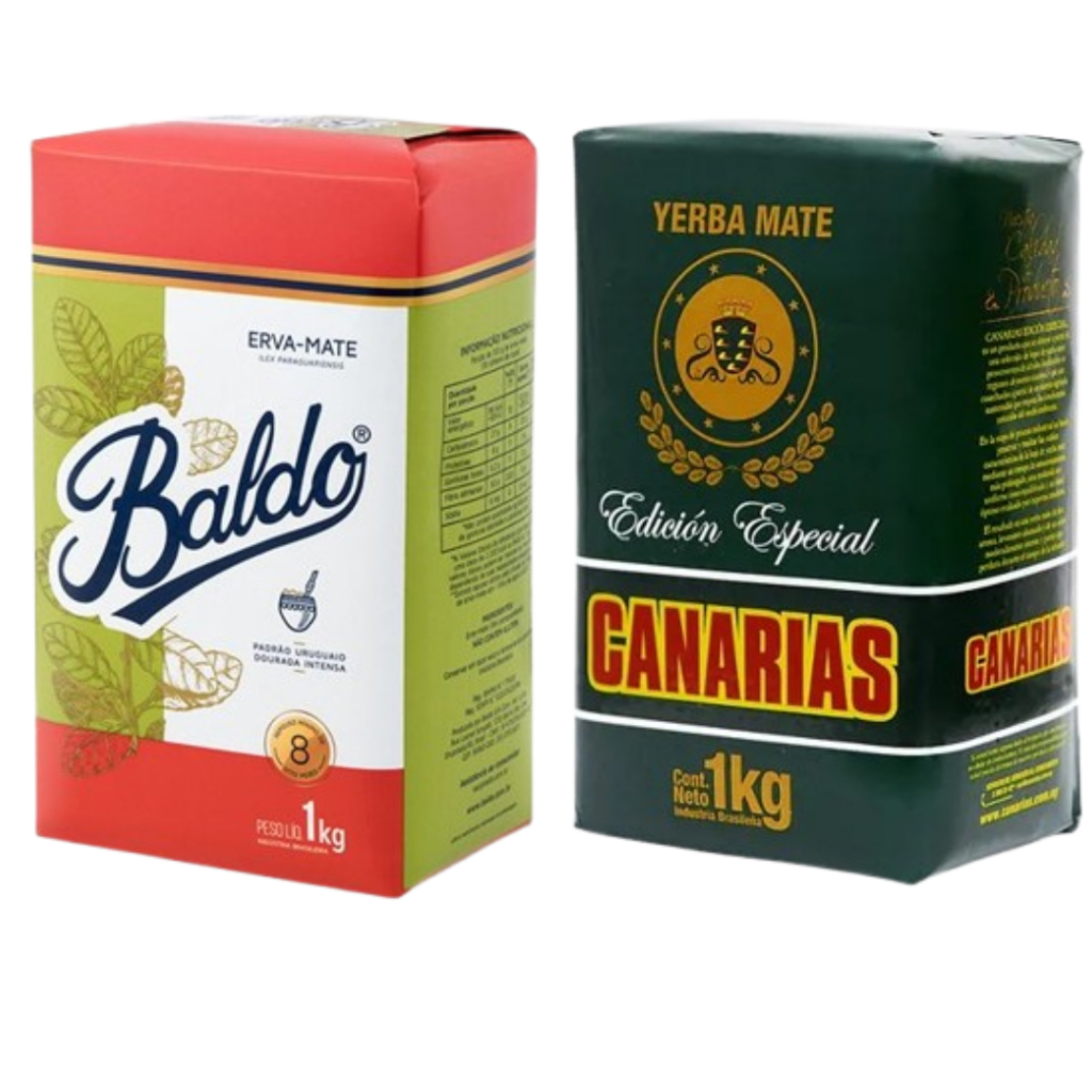 Kit Erva Mate 1 Kg Canarias Edição Especial E 1 Kg Baldo Tradicional