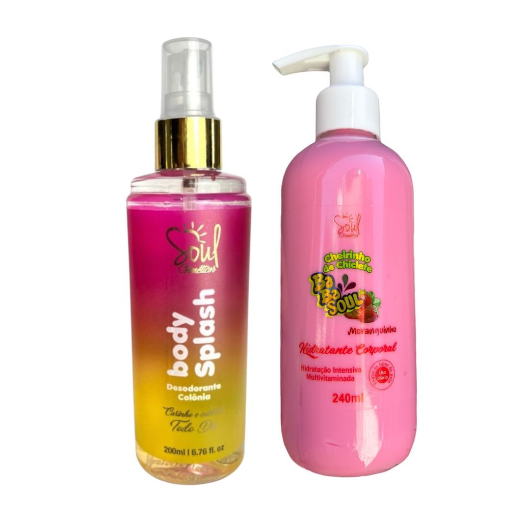 kit 2 Perfume Body Splash Ou Hidratante Corporal Desodorante Colônia Soul Cosméticos Kit Feminino Envio Imediato