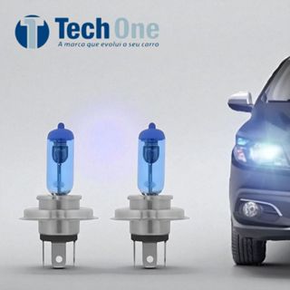 Lâmpada Super Branca H4 60/55W ( Par ) 8500K em Oferta na Shopee