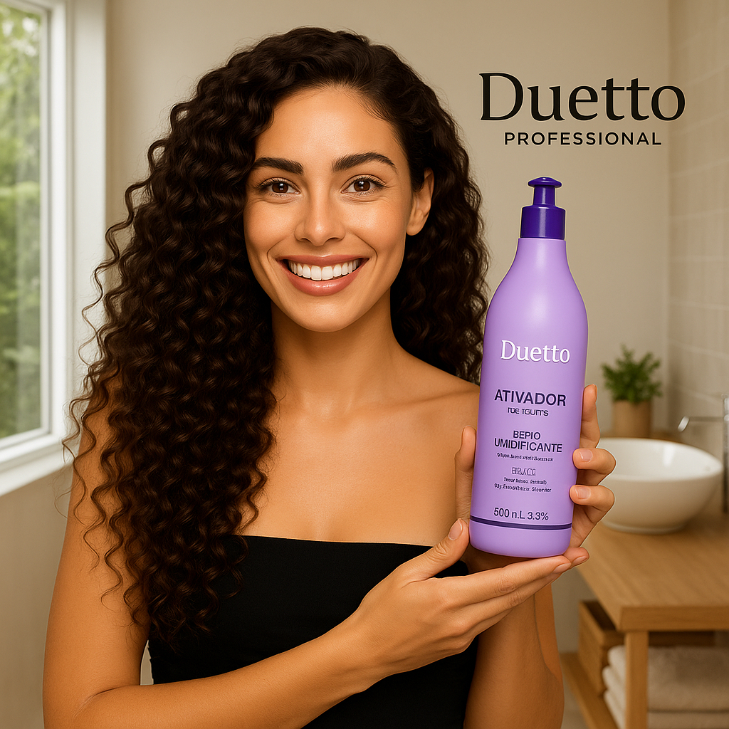 Ativador Umidificador de Cachos Duetto 500ml Creme Sem Enxágue