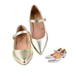 Sapato Feminino Scarpin Bico Fino Boneca Donna Santa