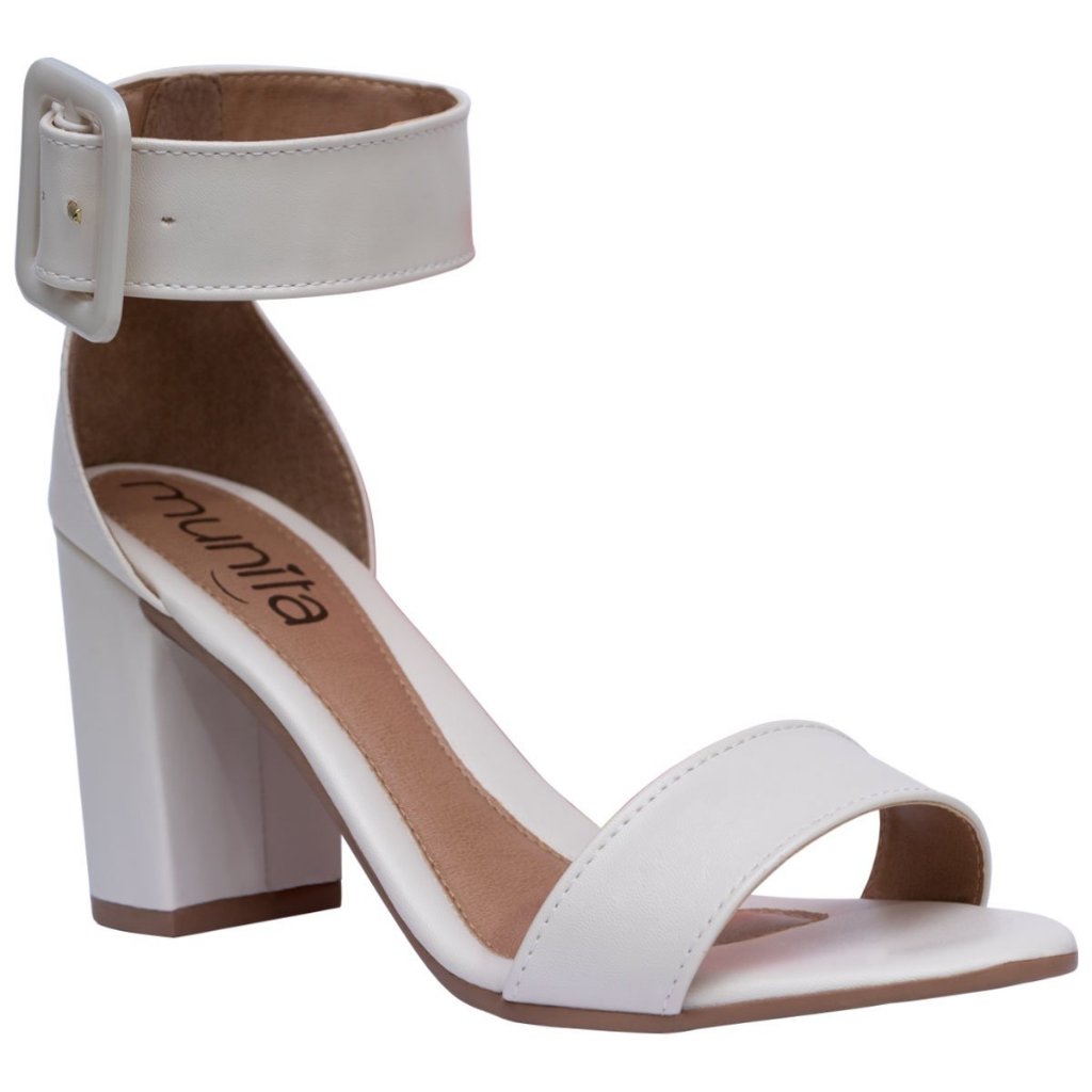 Saltinho Sandália Feminina Salto Alto Fivela Moderna Lançamento em Oferta na Shopee