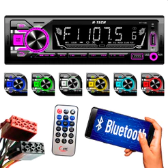 Rádio Automotivo Com Bluetooth Tipo Pionner AM FM Player USB e Cartão SD / Controle Remoto