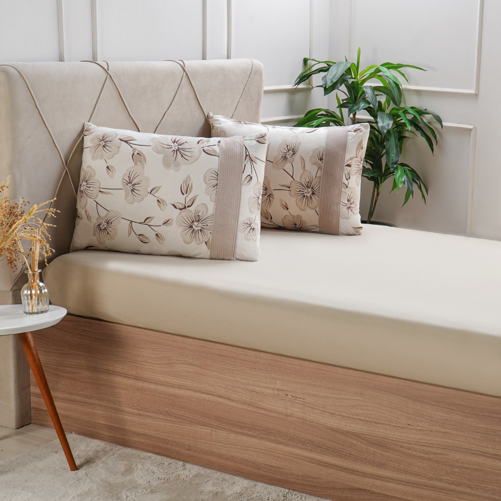 Jogo de Cama Hiper Textil casal Malha Bella Cama 3 Peças