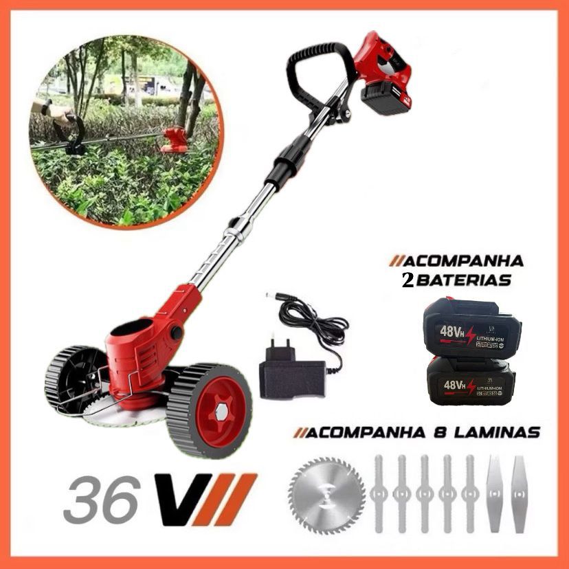 Aparador Cortador De Grama /Roçadeira Elétrica 1580w Bateria de Lítio 36v
