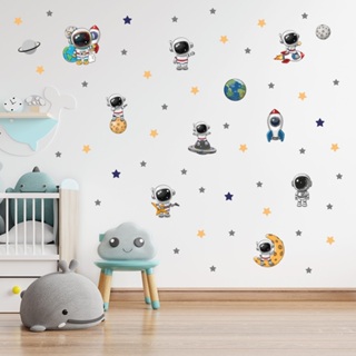 Adesivo de Parede Infantil Astronauta Quarto Menina Menino Decoração Bebê - 438adn em Oferta na Shopee