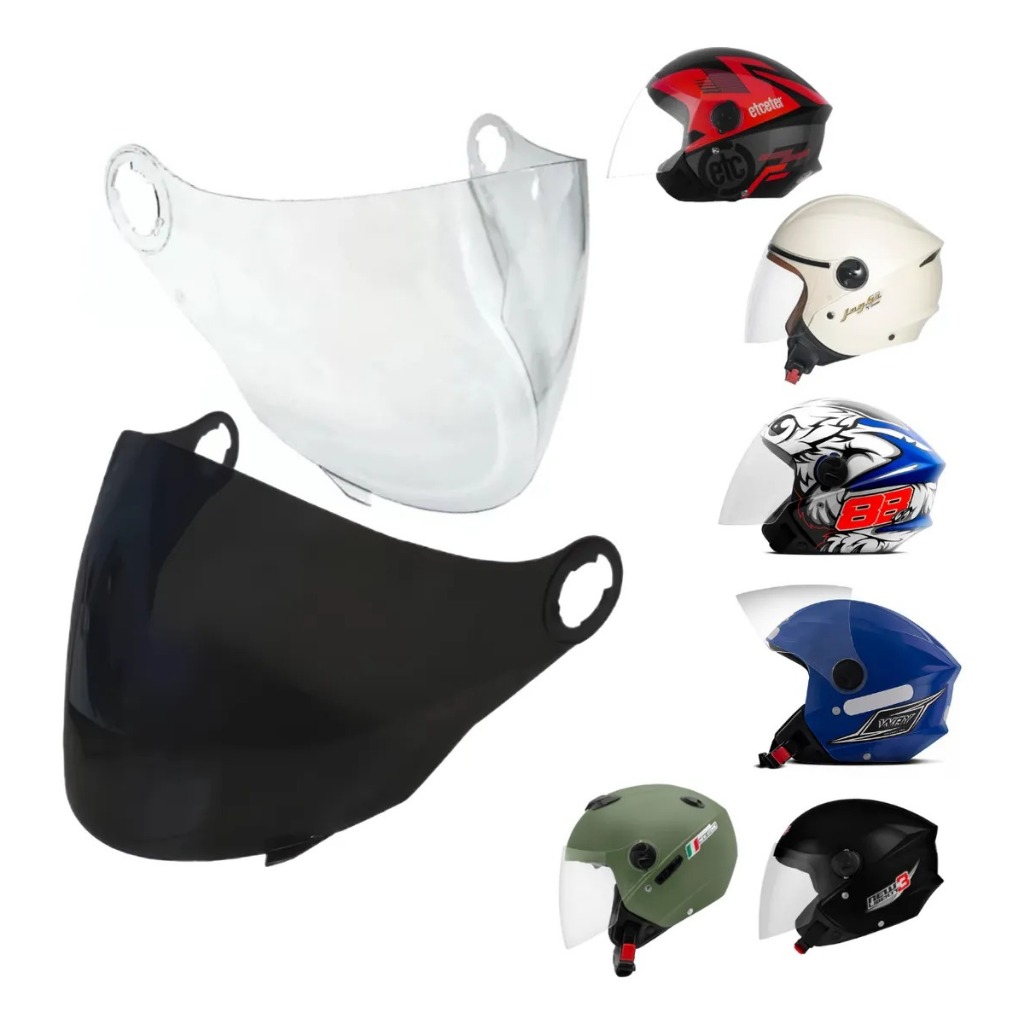 VISEIRA CAPACETE PRO TORK NEW LIBERTY 3 ABERTO