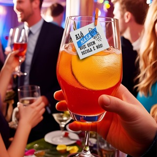 Tag para Drinks e bebidas divertidas quadrada 5x5cm em Oferta na Shopee