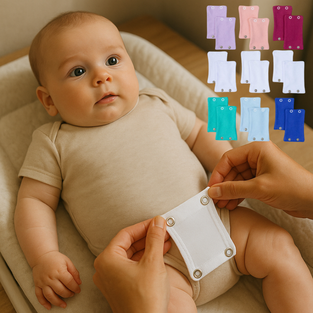 6 Extensor de Body Bebê 2 botões Alongador em Oferta na Shopee