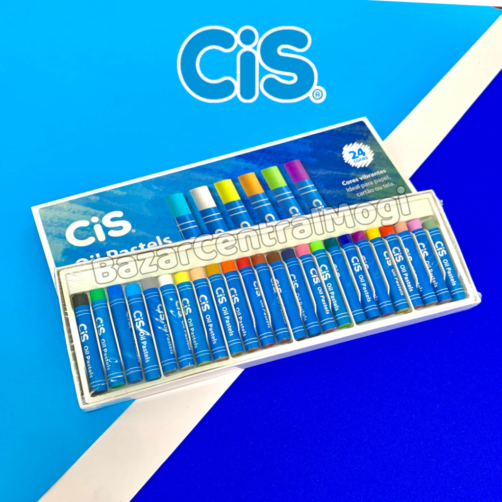 Giz Pastel Oleoso 24 Cores Cis Oil Pastels
