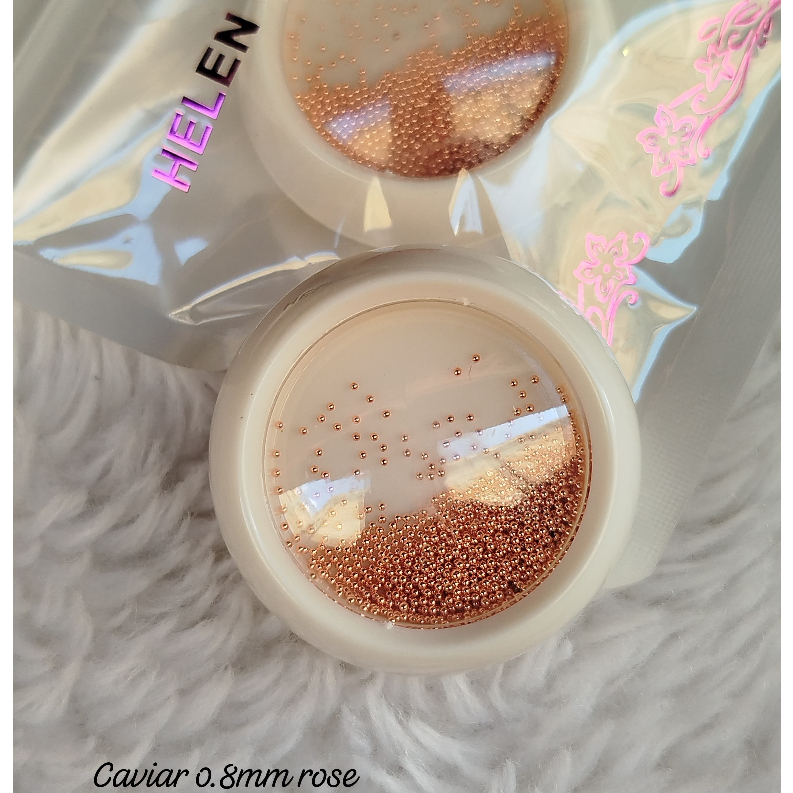 caviar metal 0.8mm - escolha a cor- pedrarias para adesivos e joias de unhas -