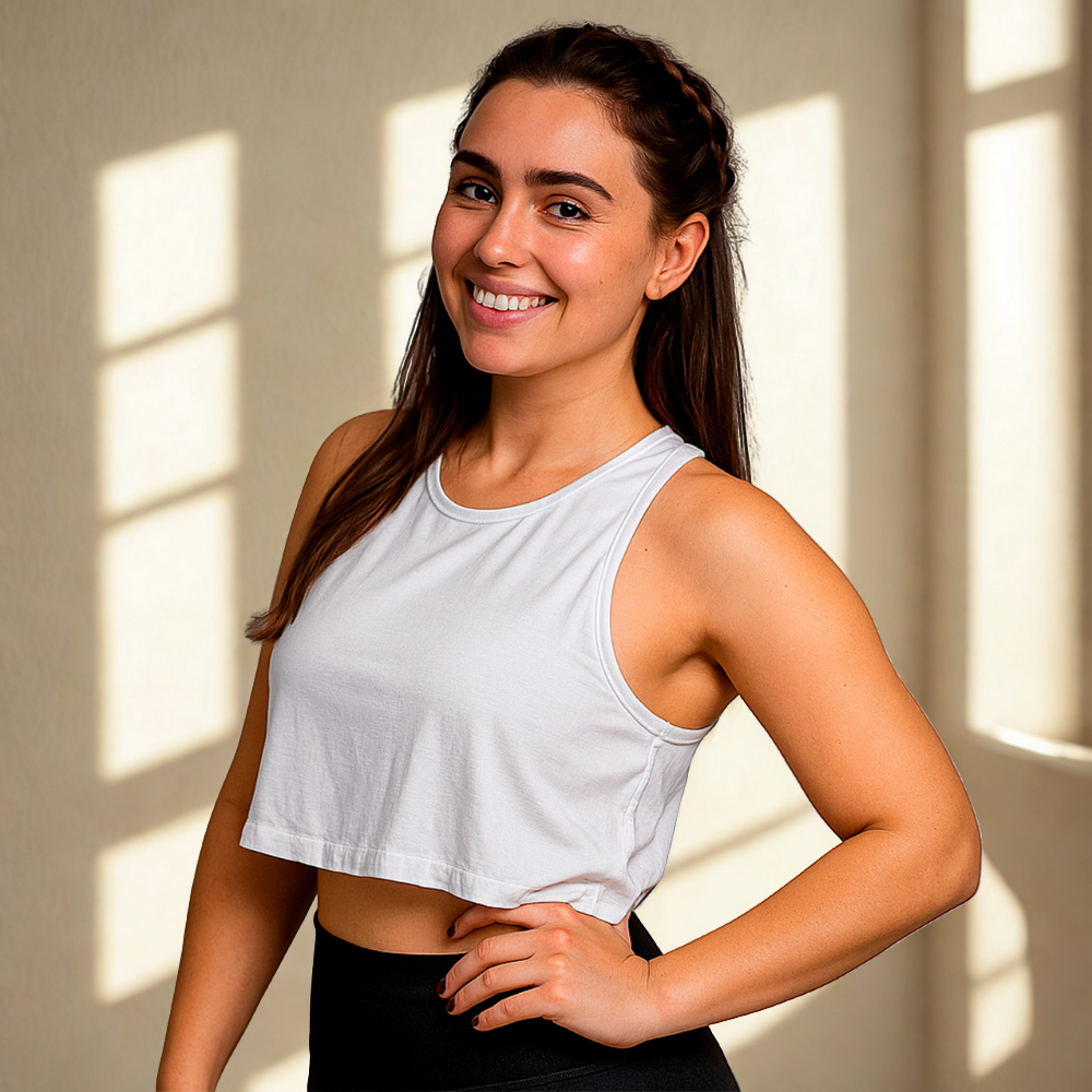 Cropped Fitness Feminino Academia Top Regata Treino Corrida Malha Confortável e Estiloso