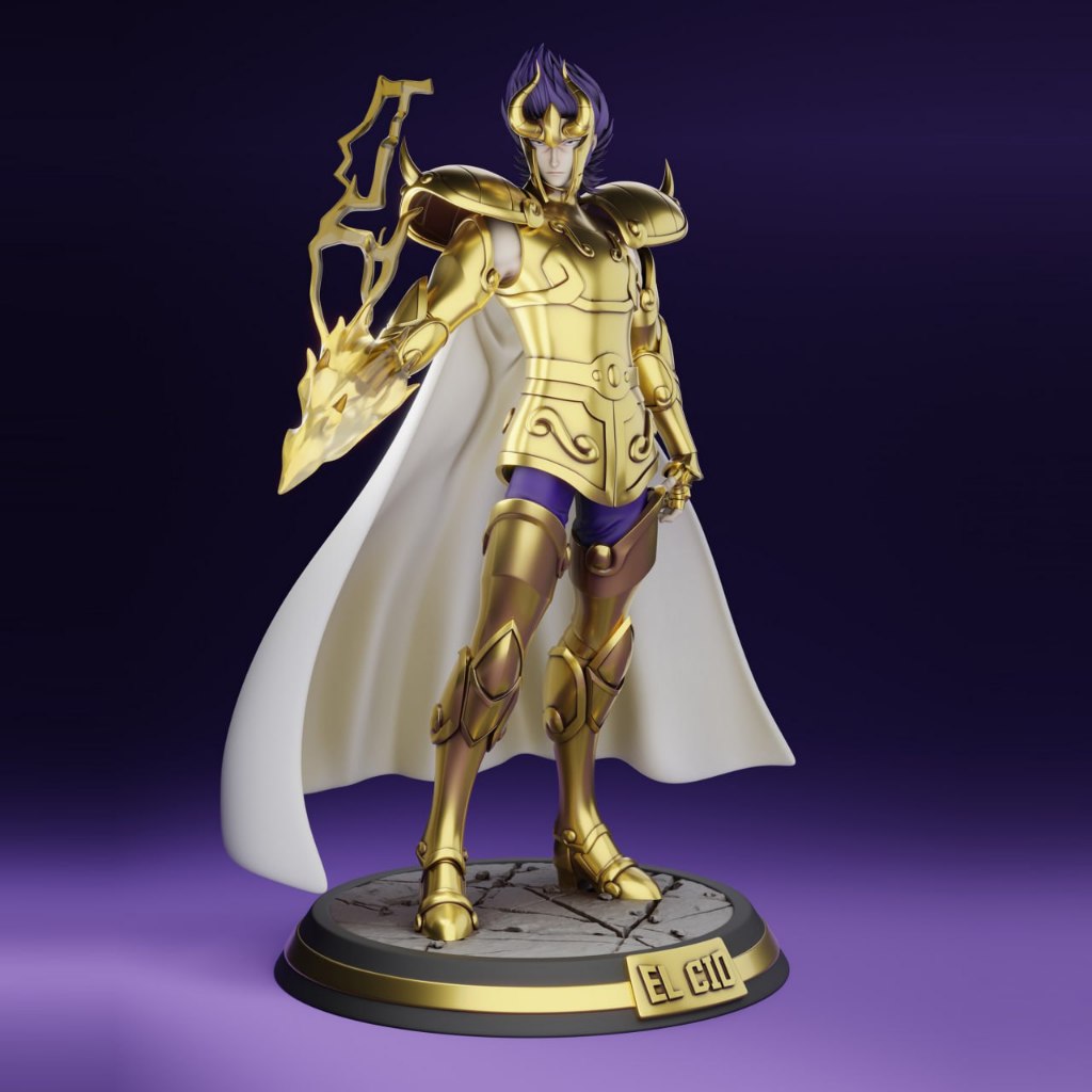 El Cid - Capricornio - Saint Seiya - Lost Canvas - Cdz - Estátua - Figure