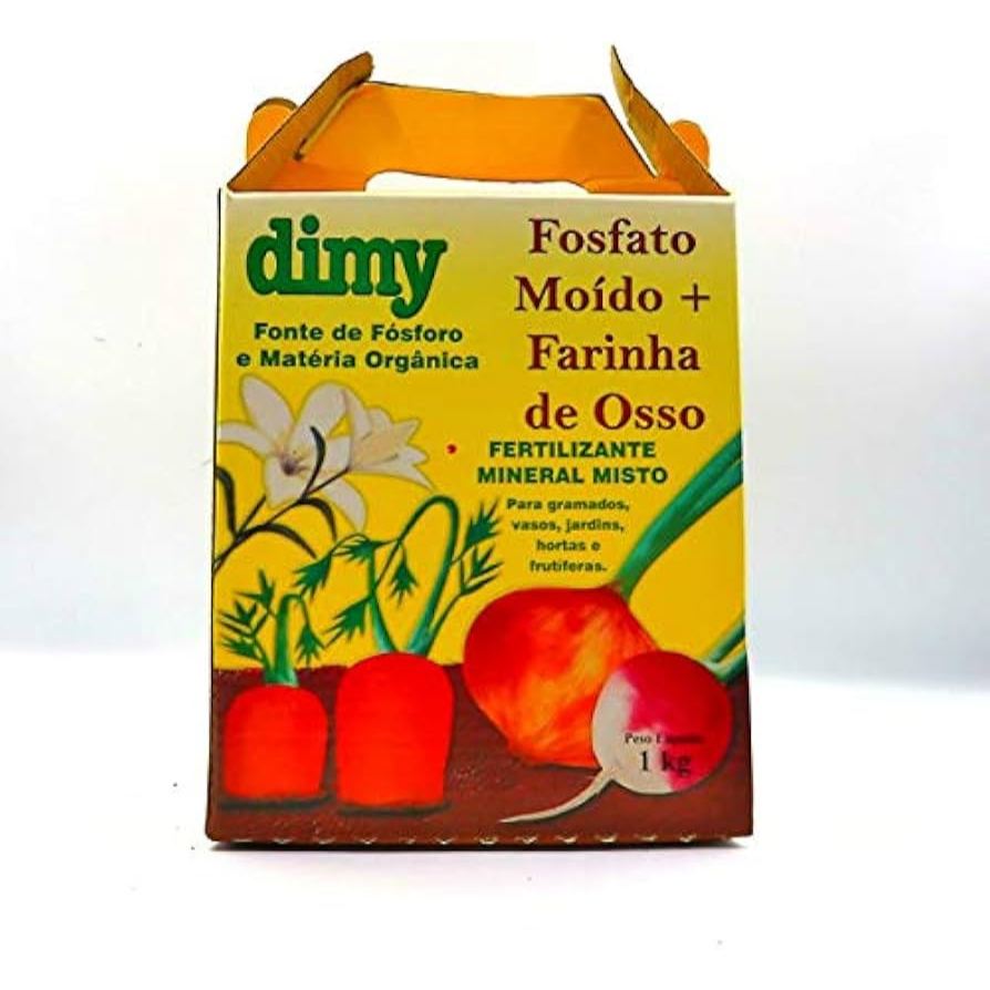 Adubo Fertilizante Fosfato Moído + Farinha de Osso Pote 500 gr