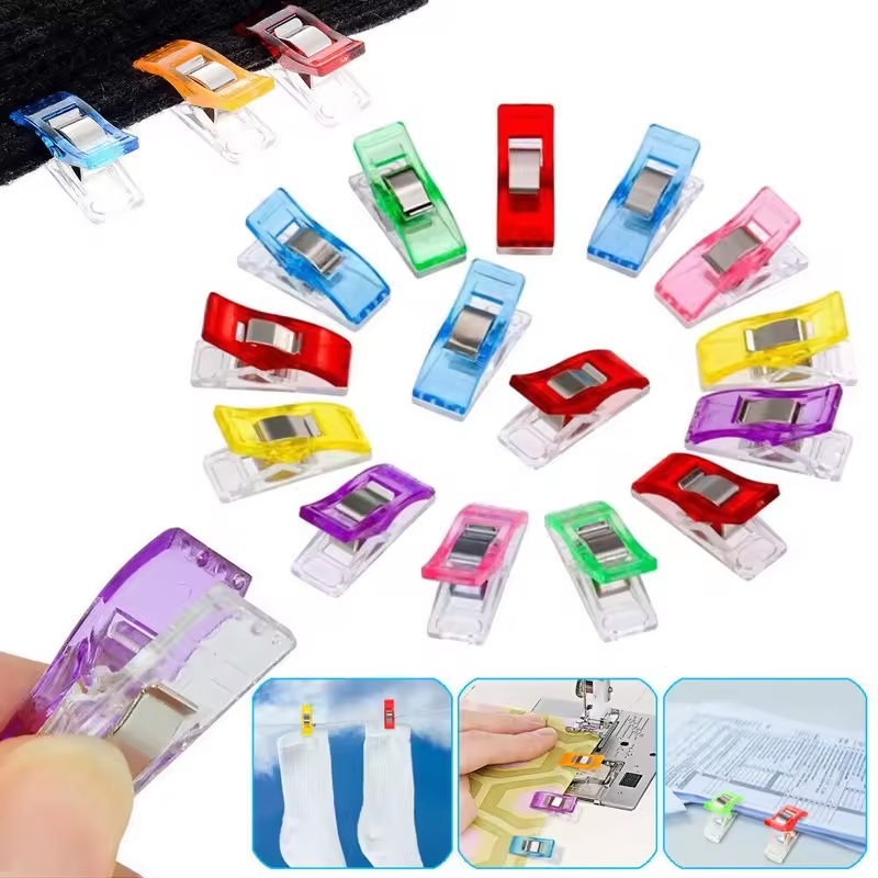 Kit Mini Clips Prendedor Pequeno Costura Tecidos Papel Patchwork 10 Unidades em Oferta na Shopee