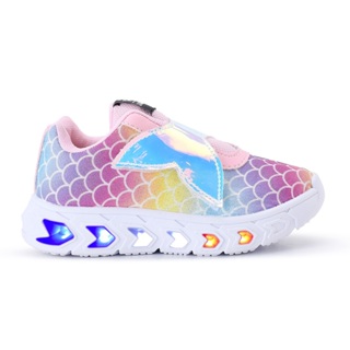 Tenis Feminino Infantil De Led Meninas Sereia Velcro Exclusivo Blogueirinha Barato Macio Confortável Brilha Luzinha em Oferta na Shopee