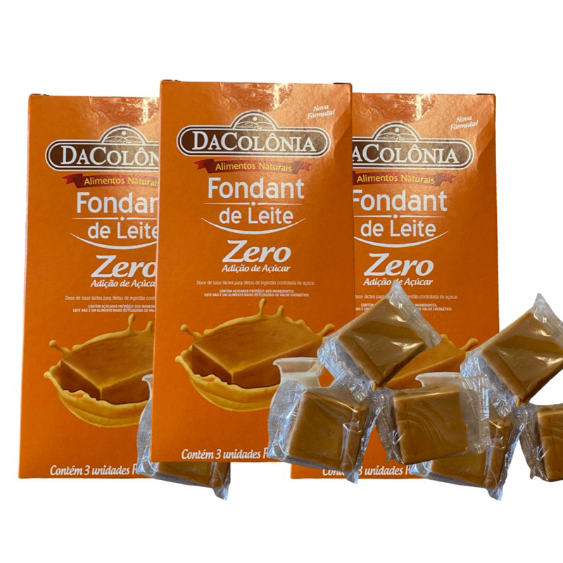 Kit C/ 3 Doce De Leite Zero Açúcar 75g Cada Da Colônia em Oferta na Shopee
