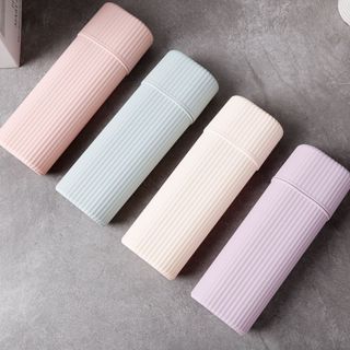 Estojo Porta Escova de Dentes e Creme Dental Portatil Para o Dia a Dia 20x6CM - FJ91125 em Oferta na Shopee