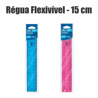 Régua Flexível de15cm Tilibra Escolar / Volta as aulas / Papelaria em Oferta na Shopee