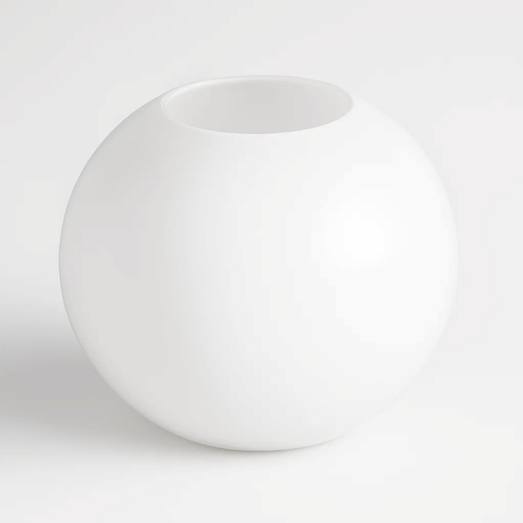Esfera Globo de Vidro 5x12 / 5x14 / 5x10 Leitoso Fosco e Transparente Para Iluminação e Decoração de Ambiente