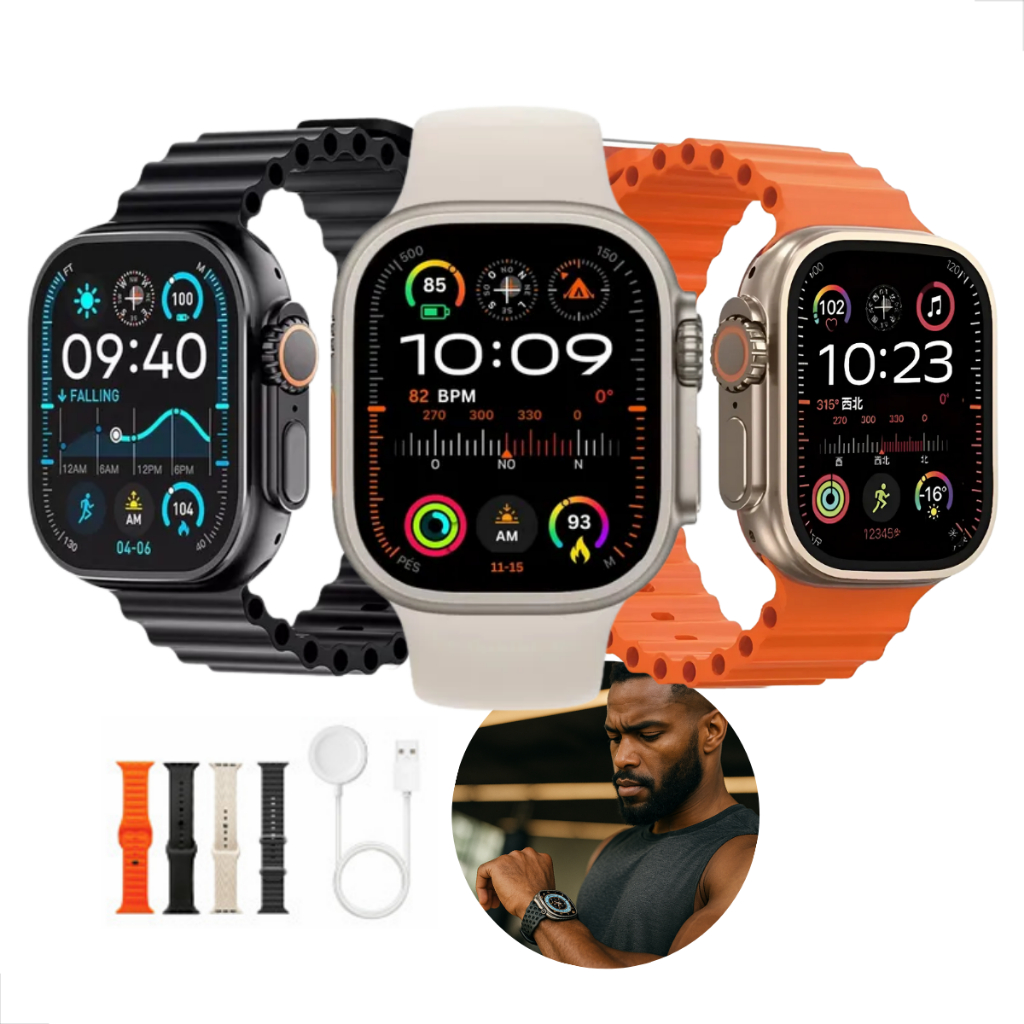 Smartwatch relogio inteligente A9 Ultra 2 Android Ios Amoled 48mm Lançamento 2025 Masculino Feminino