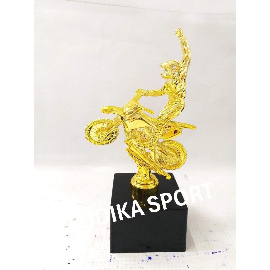 Troféu Motocross Ouro 19cm BL2 {Personalizo} Kit Desconto Rally Enduro Trial 50cc Arenacros
