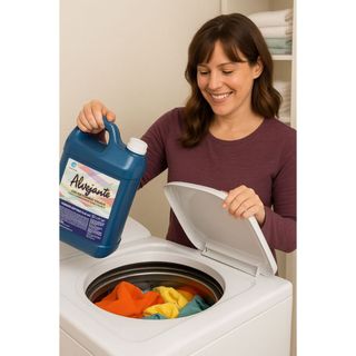 Alvejante Sem Cloro 5 Litros De Roupa Brilhante Tira Manchas Roupas Brancas e Coloridas