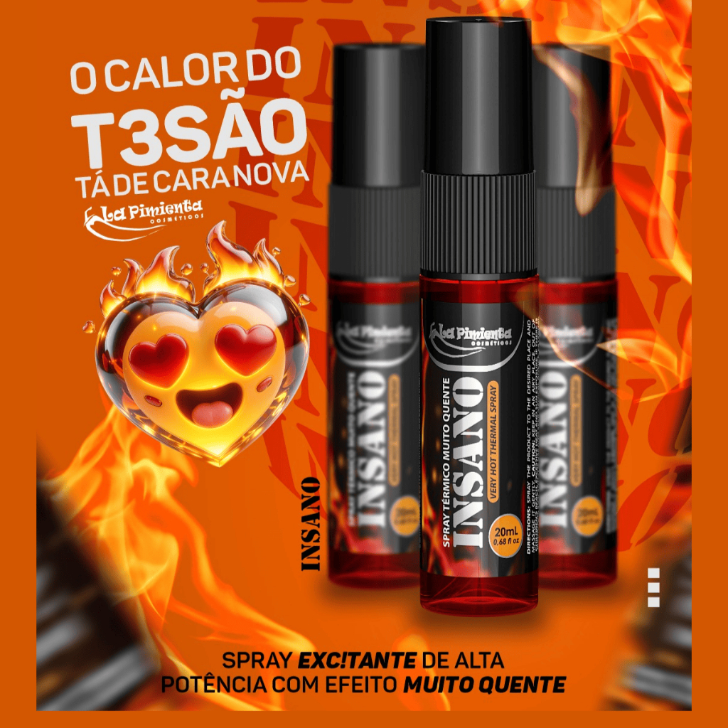 GEL ÍNTIMO EXCITANTE INSANO QUE ESQUENTA, LUBRIFICANTE QUENTE, TORNA S4XO MAIS GOSTOSO - LA PIMENTA em Oferta na Shopee