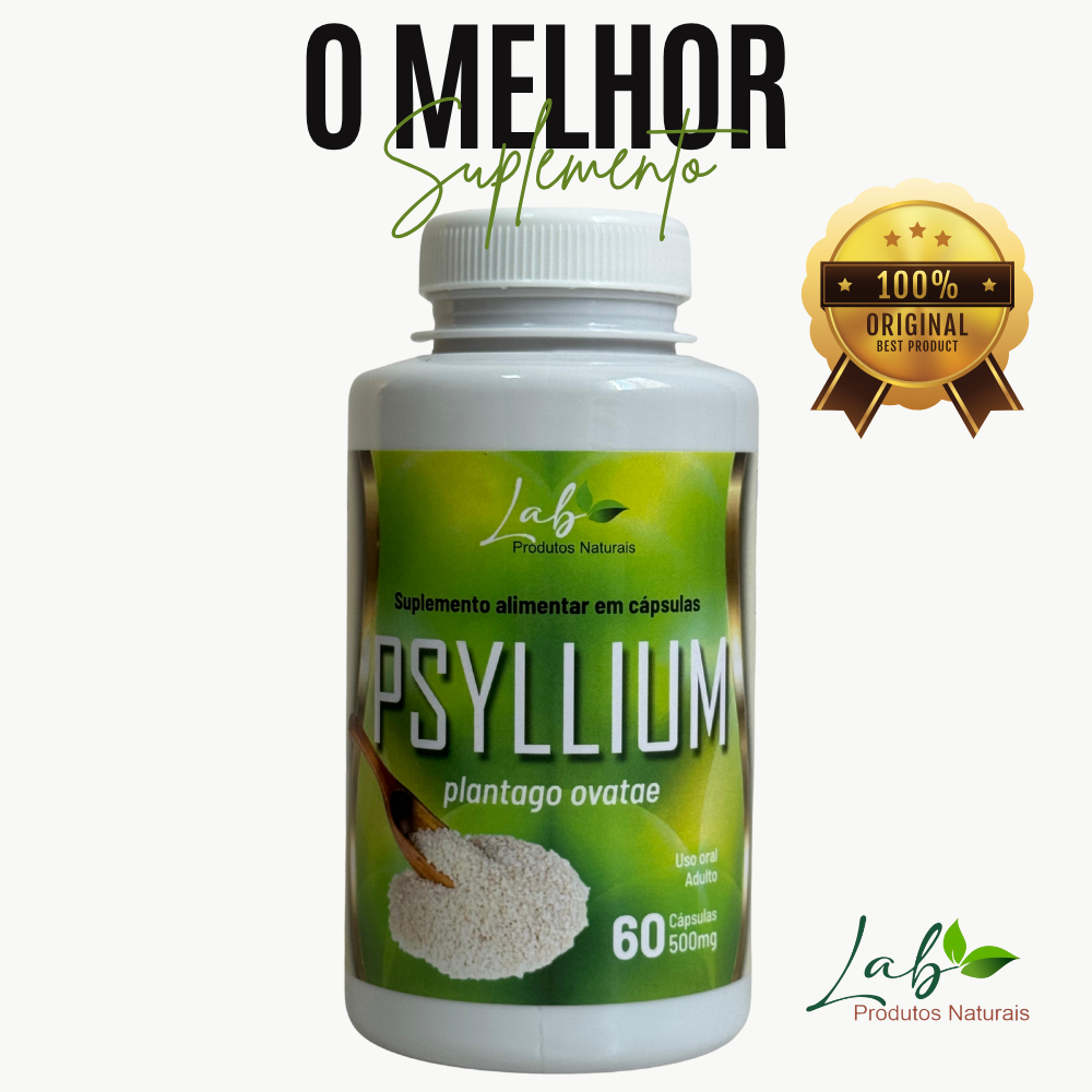 Psyllium – 60 Cápsulas | Suporte Natural para Digestão e Bem-Estar
