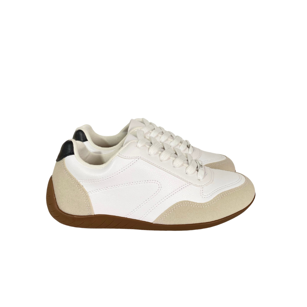 Tênis Feminino Vizzano Casual Napa Branco com Solado Caramelo Modelo 1463.101