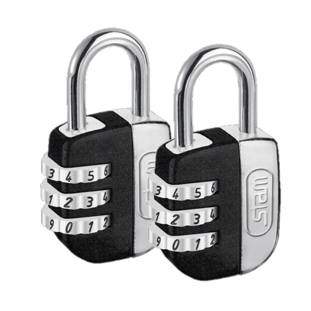 Cadeado Stam 25mm Segredo Life Colors Mala Mochila Armário Kit 2Un em Oferta na Shopee
